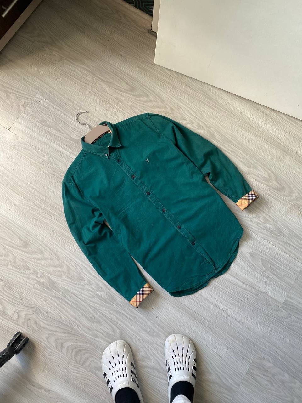 Pre-owned Burberry Vintage Shirt In Green