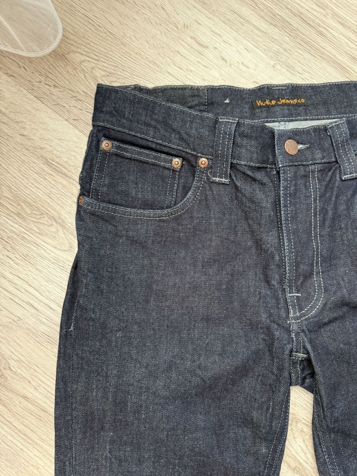 Nudie Jeans Nudie Jeans Thin Finn Dry Dark Grey Denim 32x32 Size US 32 / EU 48 - 5 Thumbnail