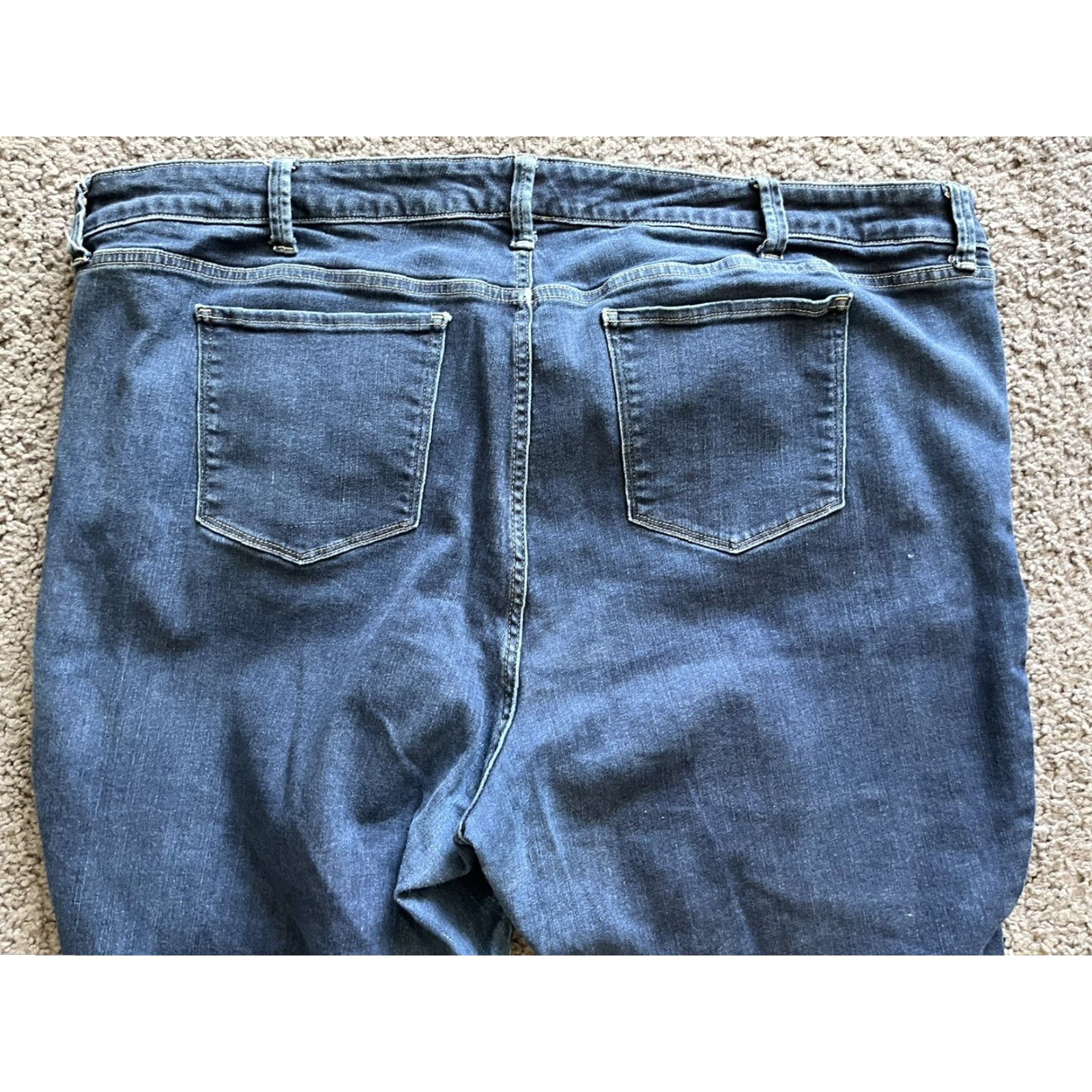 Torrid Torrid Jeans Skinny Mid Rise Stiletto Ankle Crop Blue Plus Sz 26R Denim Cotton Blend Zip Leg 25 In Inseam Womens Size ONE SIZE - 4 Thumbnail