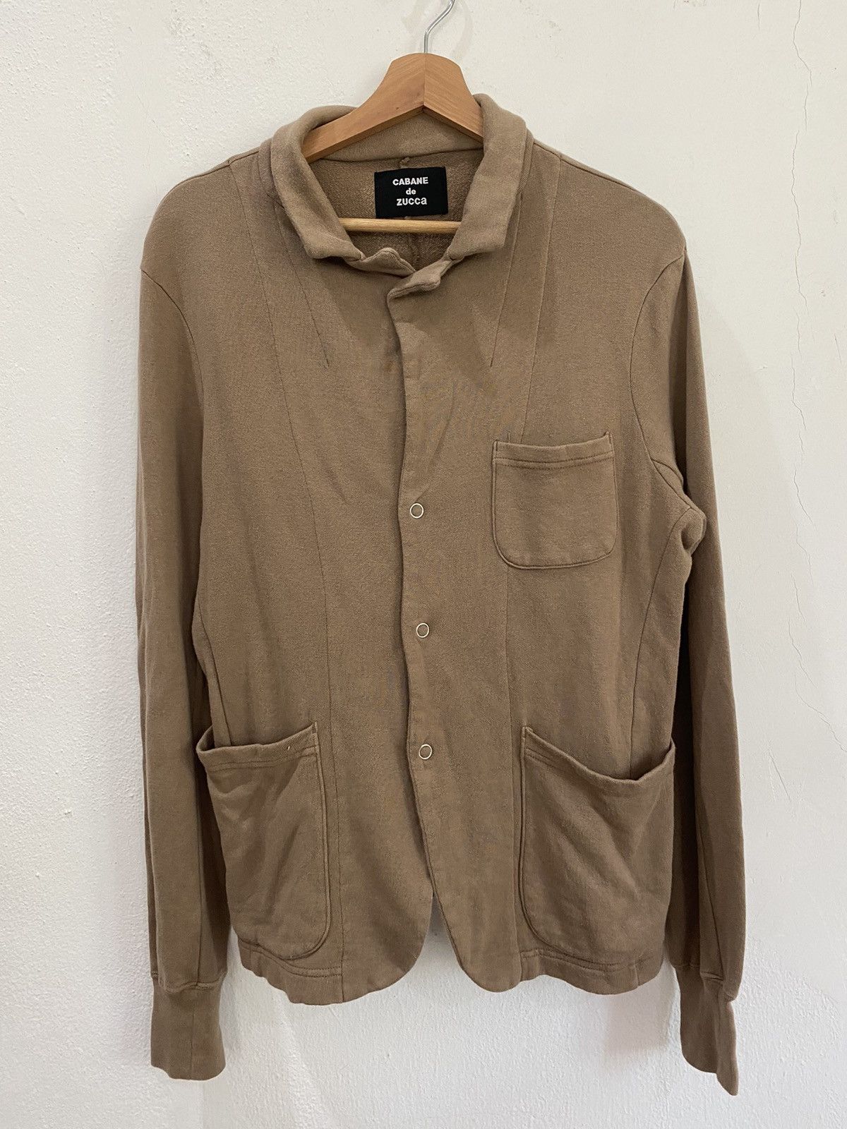 CABANE de ZUCCa × Issey Miyake × Japanese Brand CABANE DE ZUCCA CASUAL WOOL JACKET Size M / US 6-8 / IT 42-44 - 1 Thumbnail