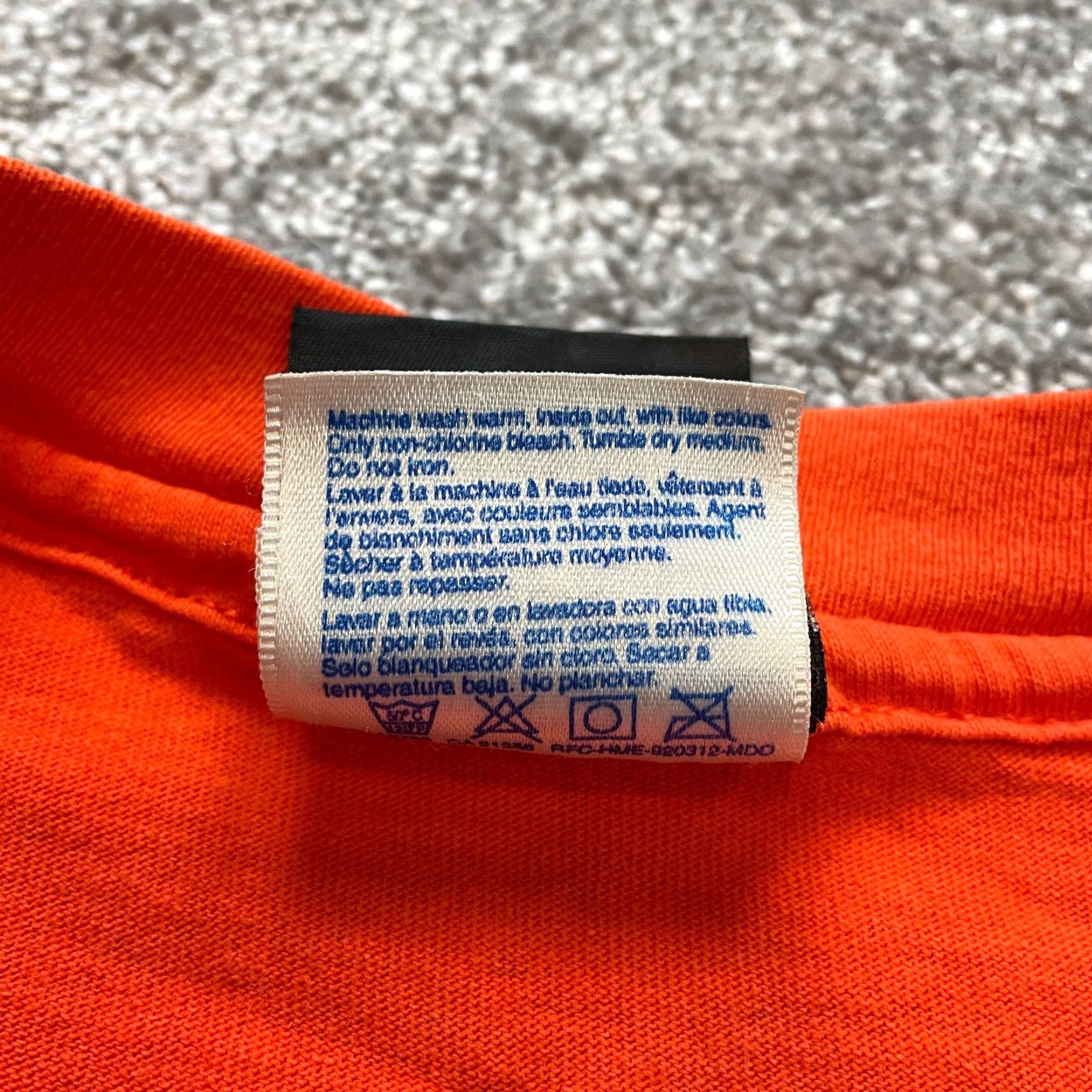 Harley Davidson Harley-Davidson Shirt Adult XL 46-48 Orange Crew Neck Tee Men Biker Hanes Beefy-T Size US XL / EU 56 / 4 - 3 Thumbnail