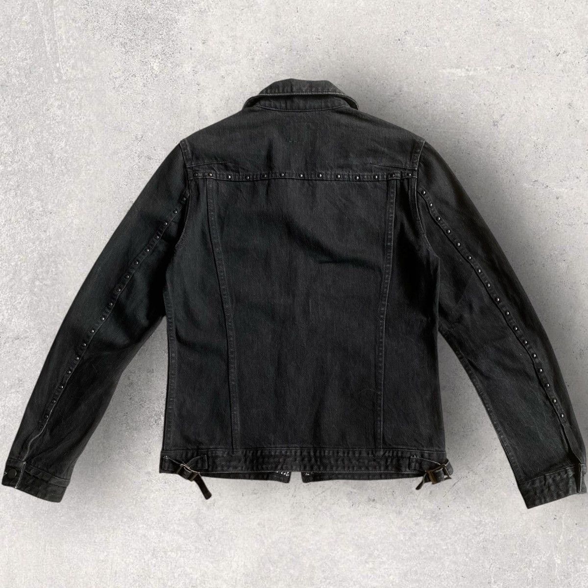 Number (N)ine N(N) Rivet Studded Denim Trucker Jacket Size US S / EU 44-46 / 1 - 4 Thumbnail