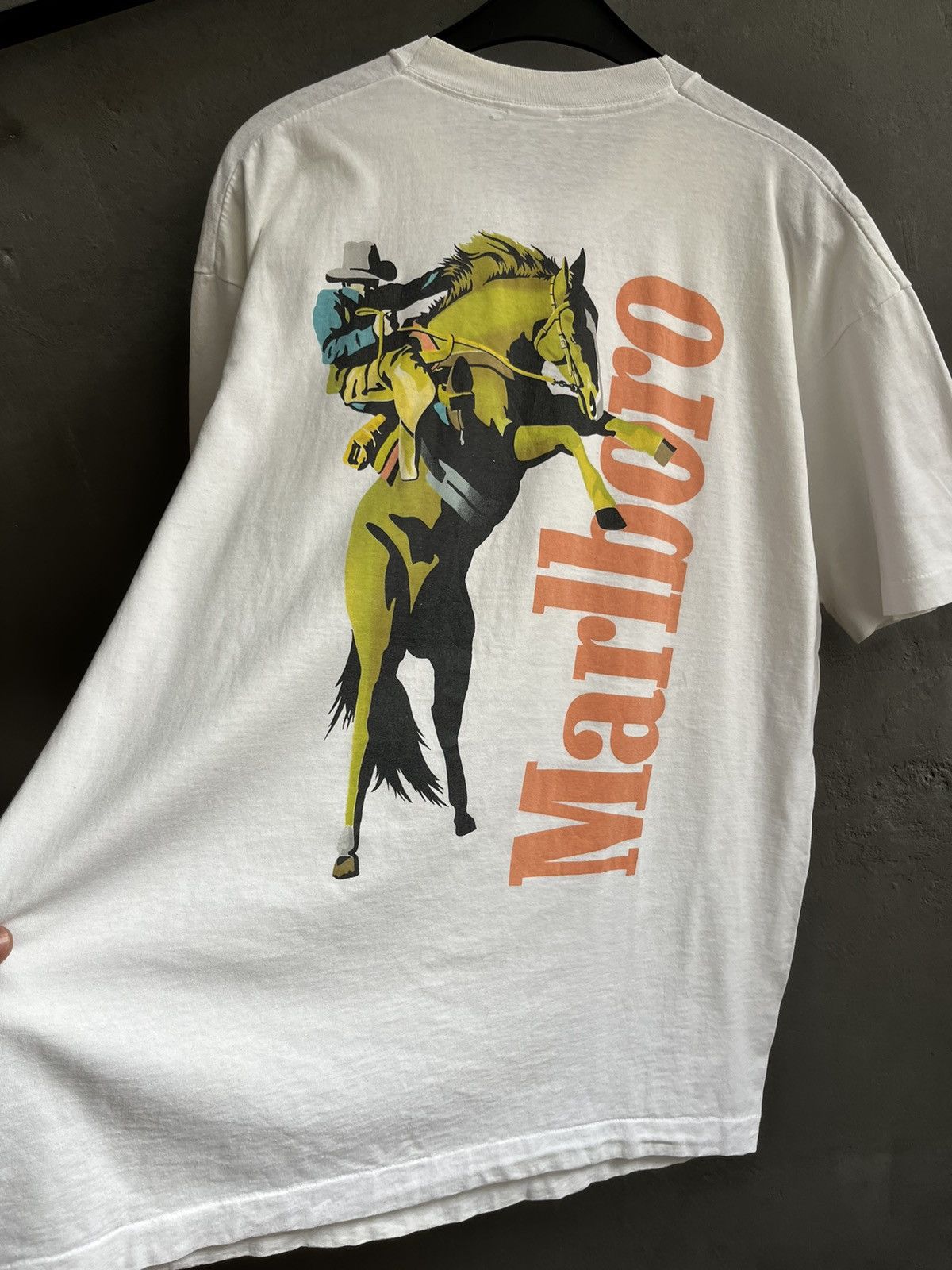 Marlboro × Marlboro Classics × Vintage Vintage 90's Marlboro Wild West Single Steach Tee T shirt Size US XL / EU 56 / 4 - 8 Thumbnail