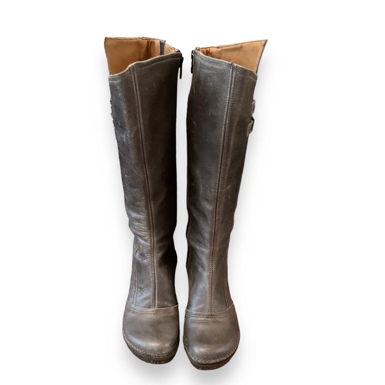 Designer × Vintage Iconic Art Company rare Vintage 90s Leather Platform Boots Size US 5 / IT 35 - 6 Thumbnail