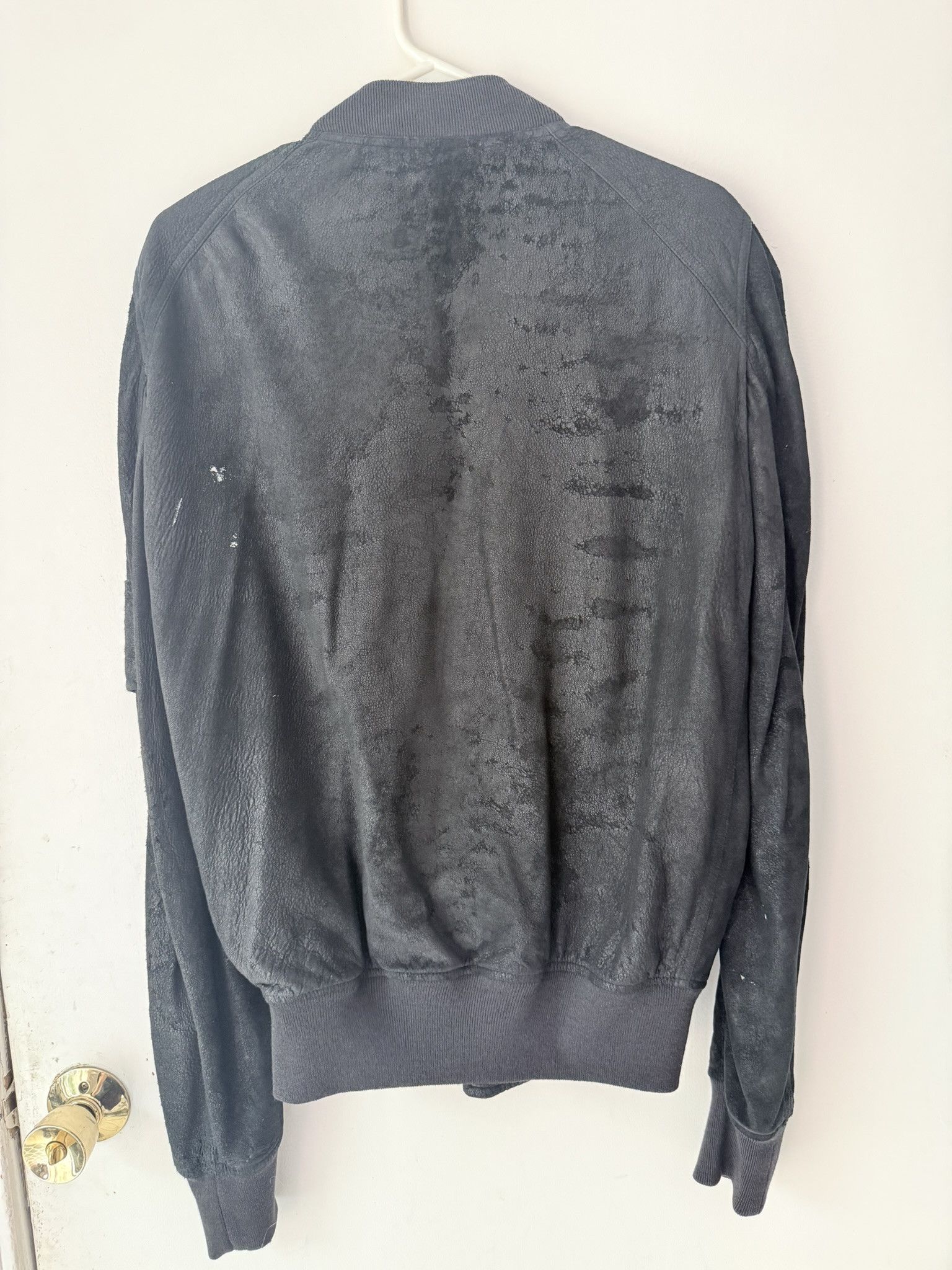 Rick Owens Rick Owens Lambskin Leather Bomber Jacket – 2016 – Black Size US M / EU 48-50 / 2 - 2 Thumbnail