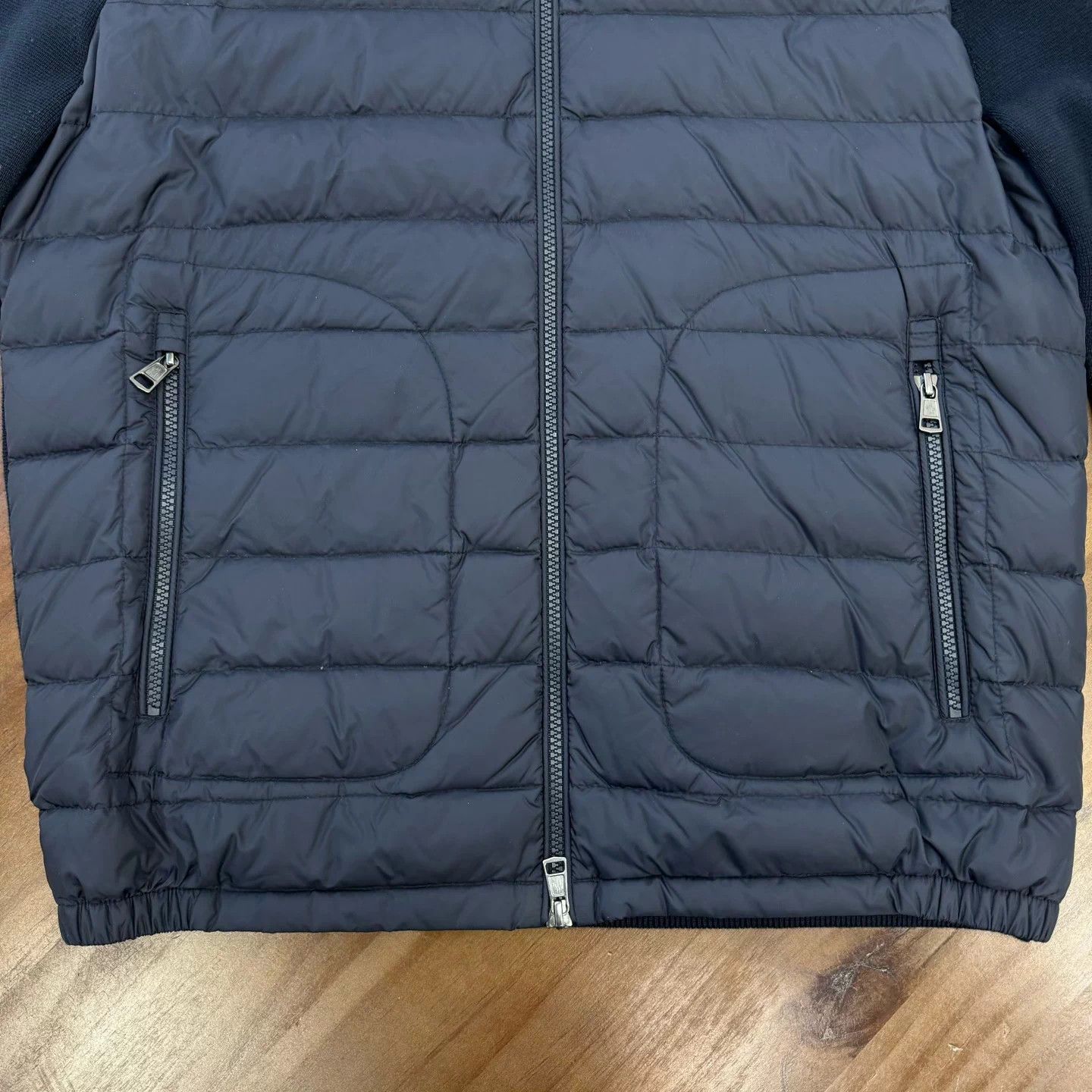 Other Moncler Patchwork Zip Jacket Navy XL New Size US XL / EU 56 / 4 - 5 Thumbnail