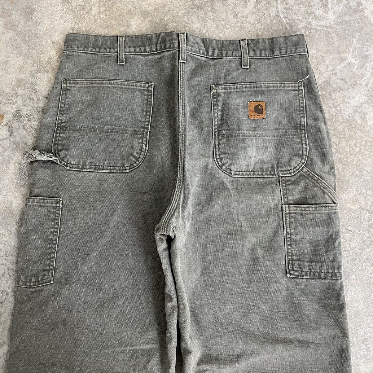 Carhartt Vintage Carhartt Blanket Lined Faded Carpenter Work Pants Size US 36 / EU 52 - 21 Thumbnail