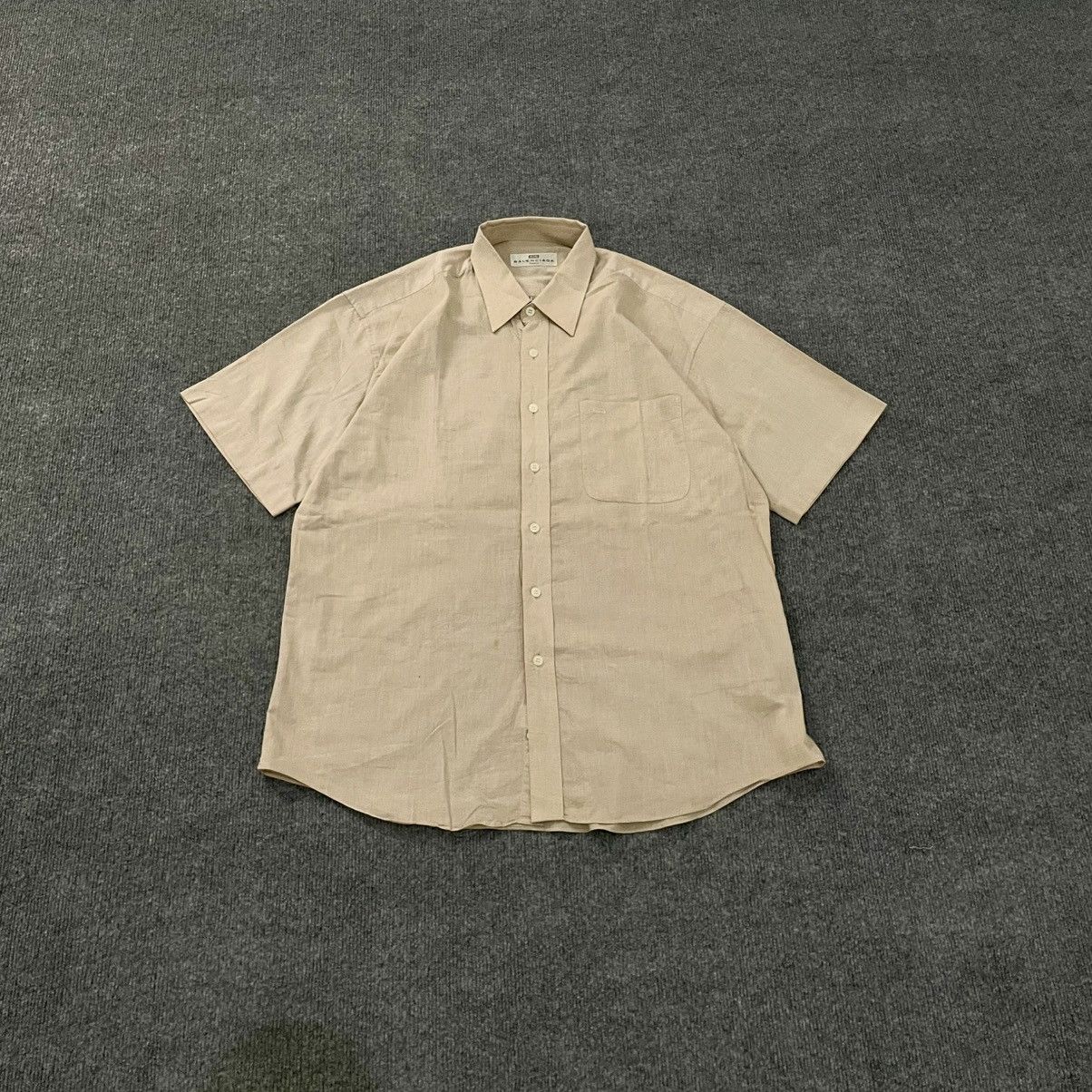 Balenciaga Balenciaga Button Up Shirt Short Sleeve Workwear Size US XXL / EU 58 / 5 - 1 Thumbnail
