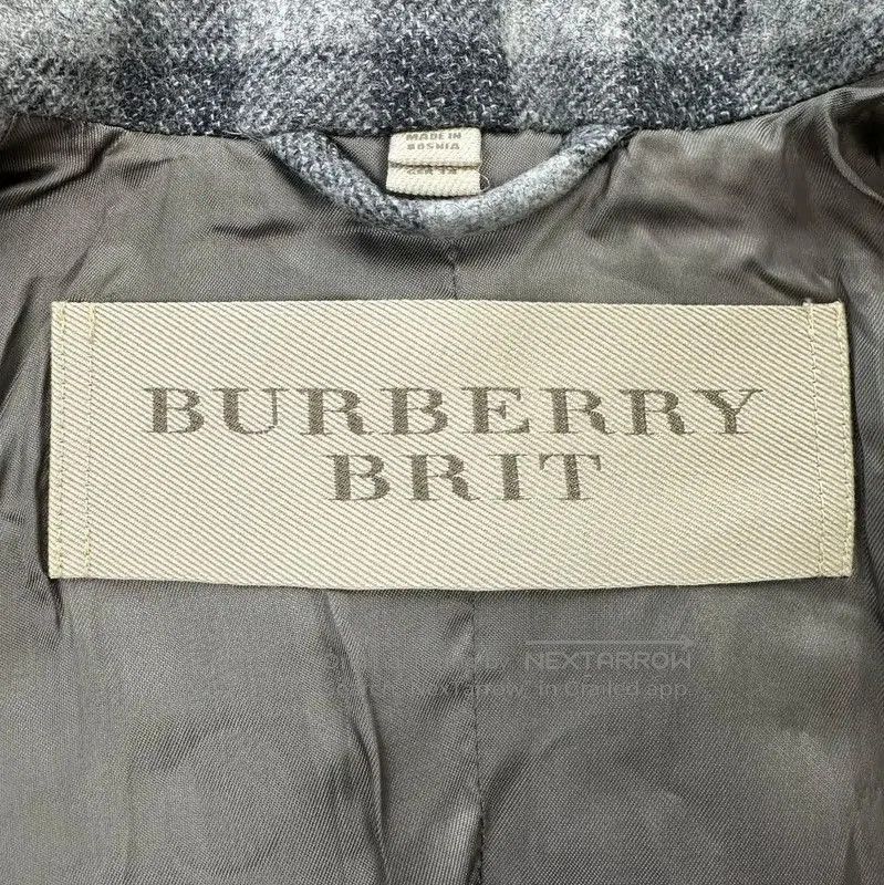 Burberry Burberry Gray Plaid Women's Trench Coat. Size M / US 6-8 / IT 42-44 - 7 Thumbnail