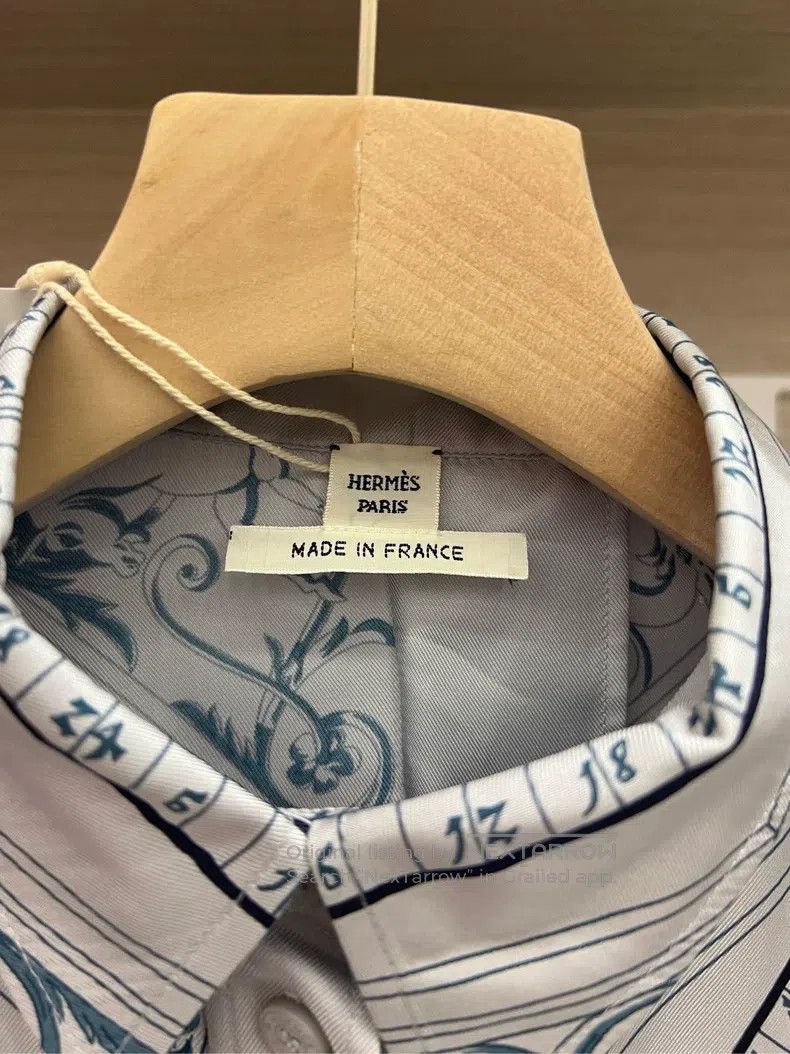 Hermes Hermes Constellation Compass Series Silk Shirt Size XXS / US 00 / IT 34 - 5 Thumbnail
