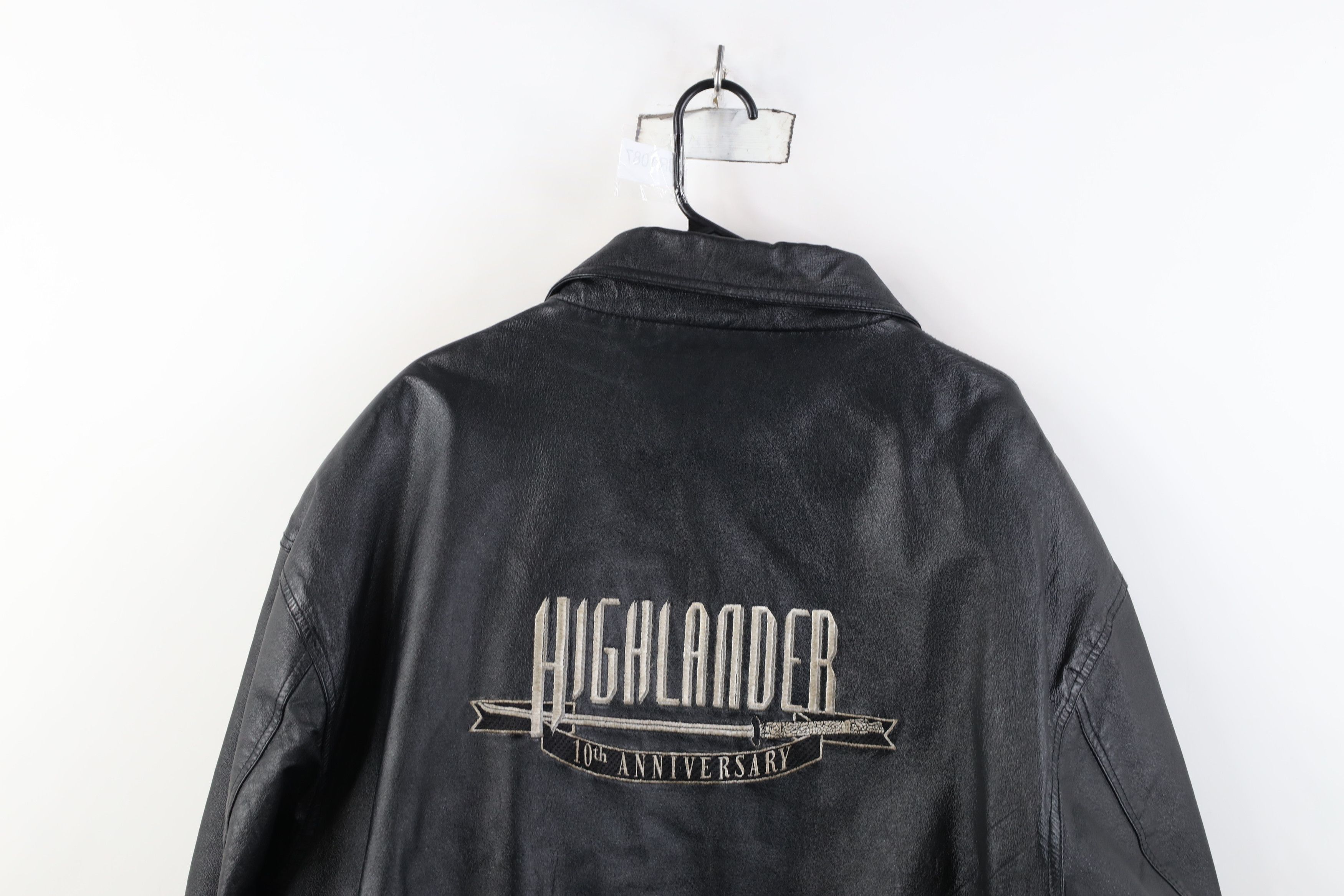 Vintage Vintage 90s Highlander Movie Leather Bomber Jacket Size US XL / EU 56 / 4 - 15 Thumbnail