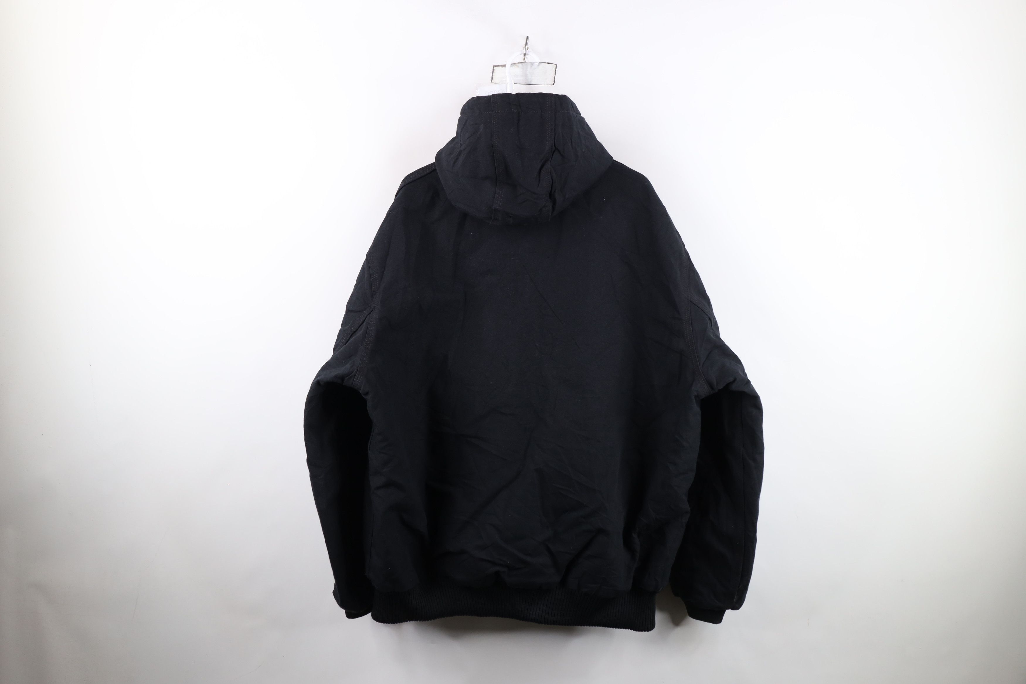 Carhartt Vintage Y2K Carhartt Quilted Canvas Hooded Jacket Black USA Size US XL / EU 56 / 4 - 13 Thumbnail