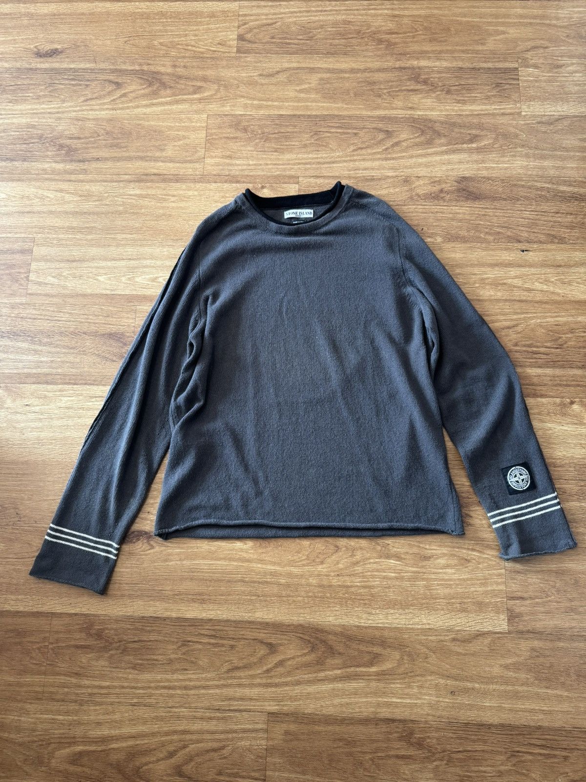 Stone Island Stone Island Compass Logo Grey Sweater Size US XL / EU 56 / 4 - 1 Thumbnail
