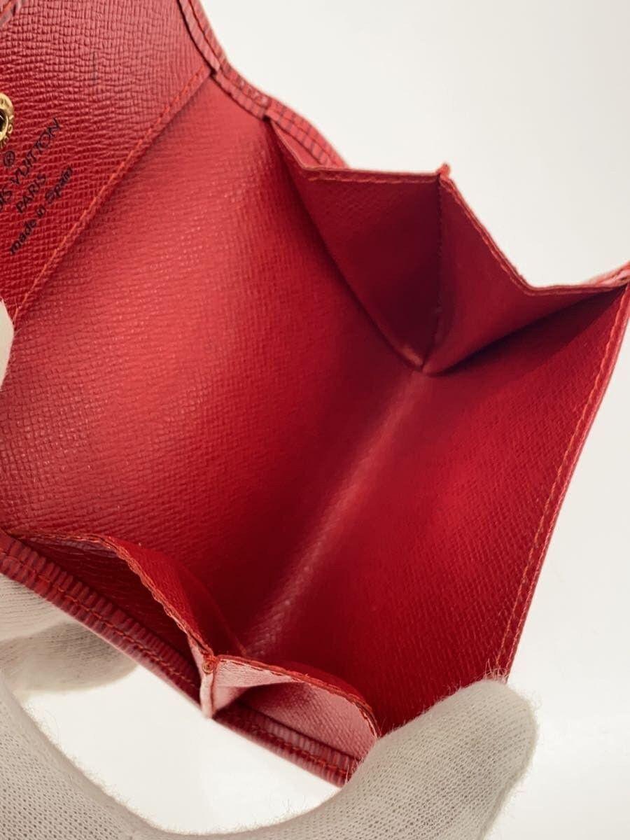 Louis Vuitton Louis Vuitton Epi Porte Monet Saenpur Leather Red Size ONE SIZE - 5 Thumbnail