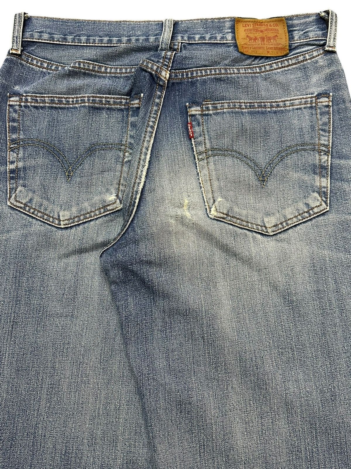Levi's Vintage 80s Levis 502 Blue Faded Wash Style Loose Jeans Size US 30 / EU 46 - 6 Thumbnail