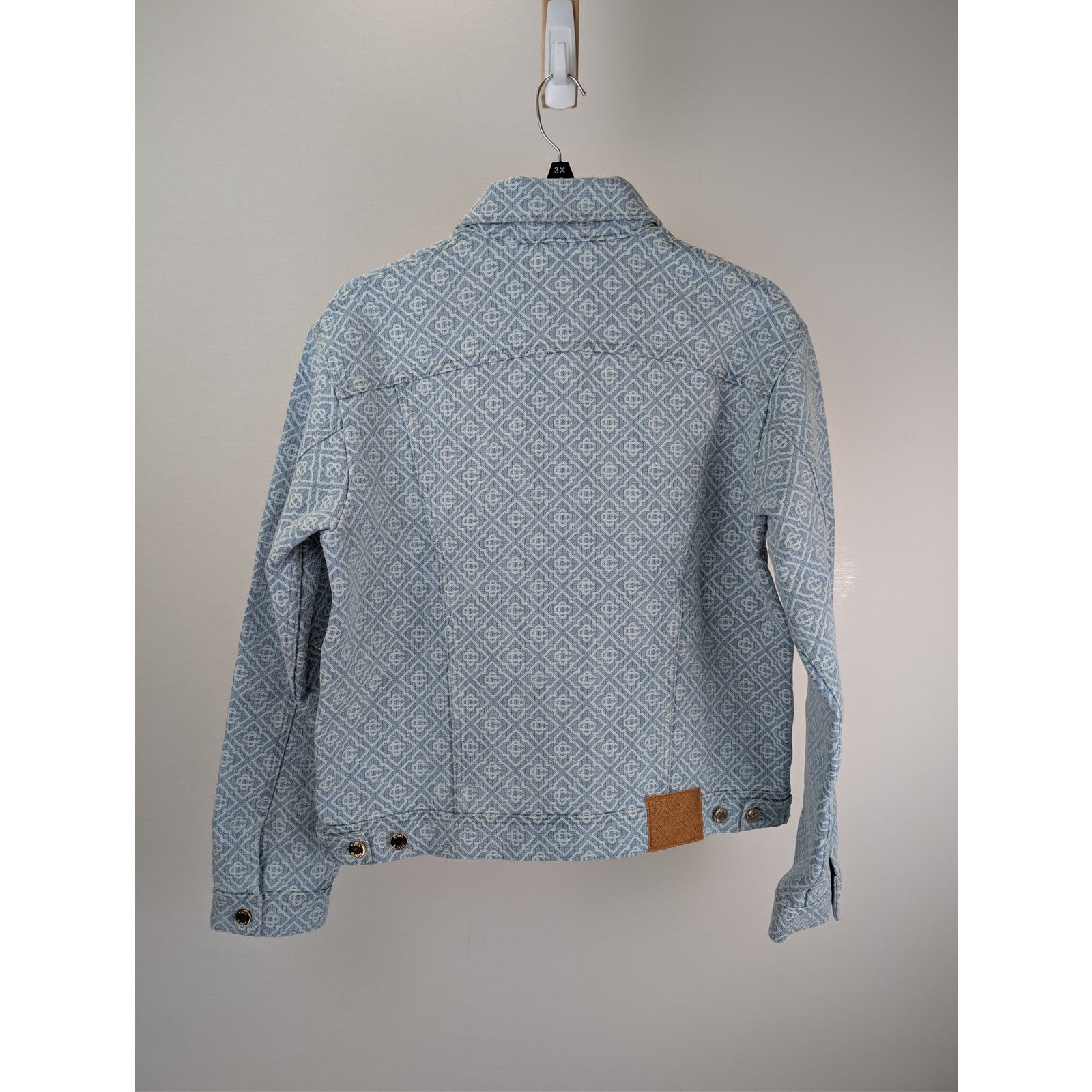Casablanca o1rshd1 Monogram Denim Jacket in Blue Size US M / EU 48-50 / 2 - 16 Thumbnail