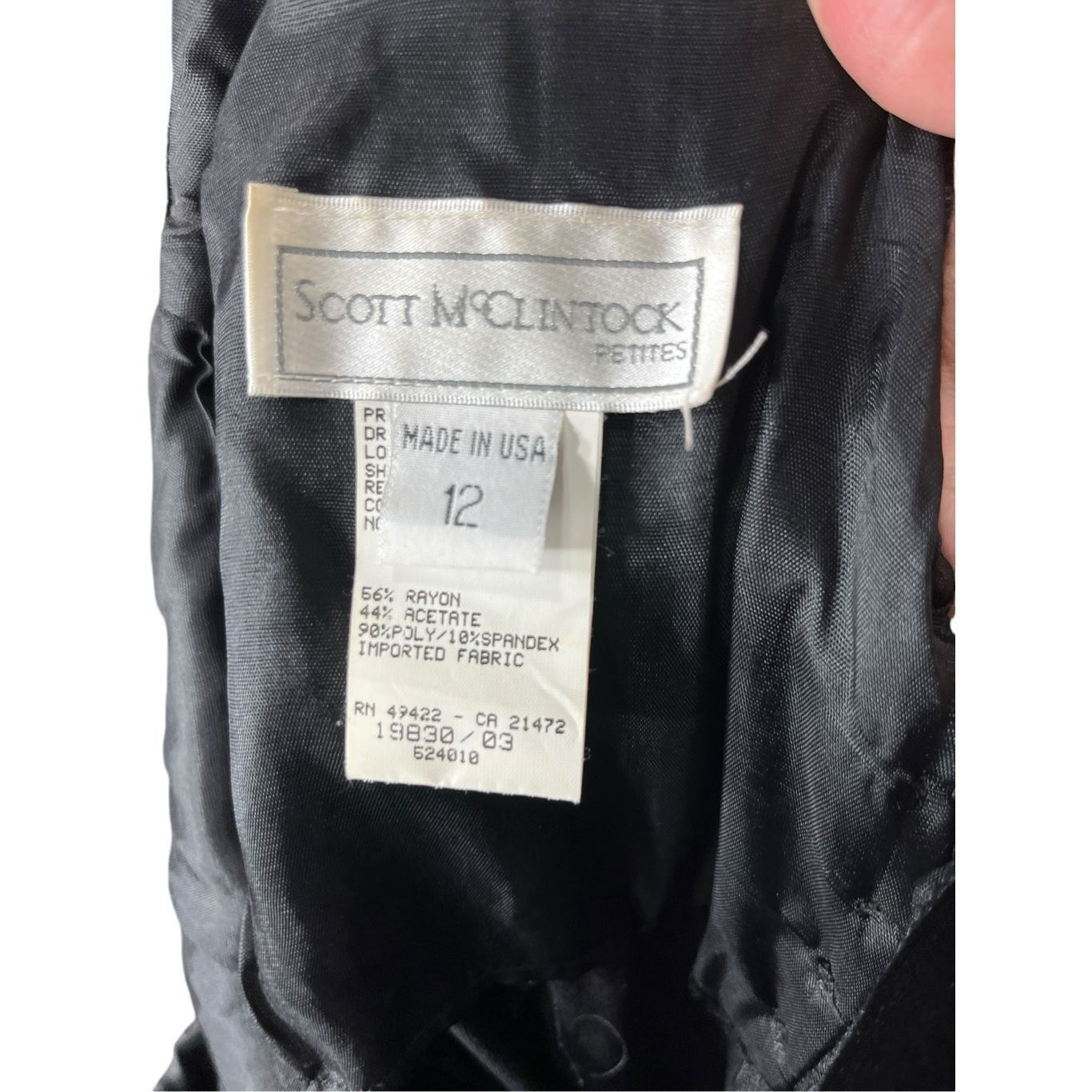 Other Vintage Scott McClintock 80s Black Gown Dress Size 12 Size XL / US 12-14 / IT 48-50 - 10 Thumbnail