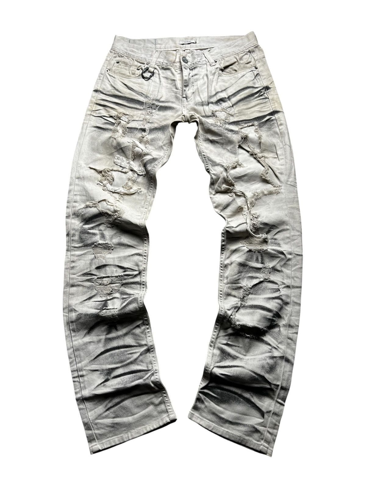 If Six Was Nine Midas Whiskered Destroyed Distressed Pants Size US 34 / EU 50 - 1 Thumbnail