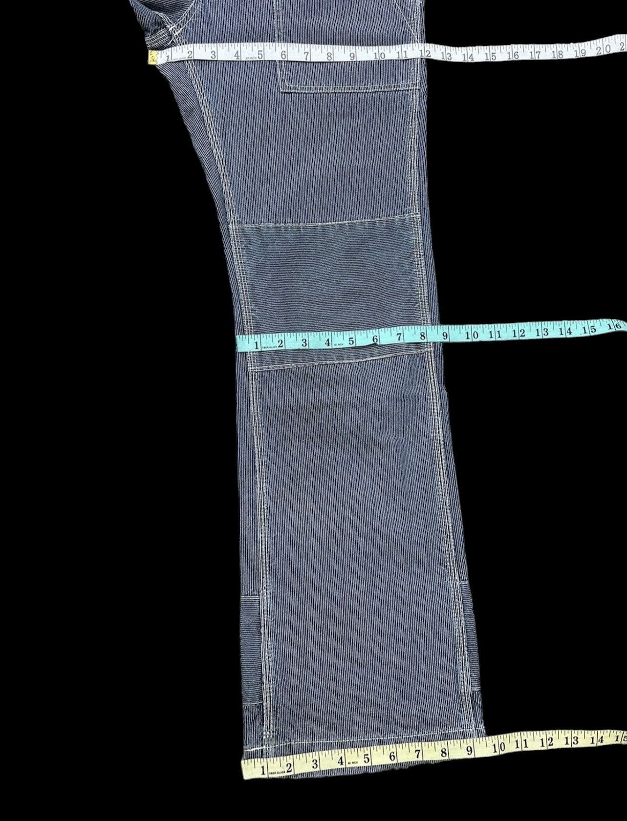 Vintage Acoustic Japan Patchwork Striped Flare Fatigue Pant Size US 31 - 4 Thumbnail