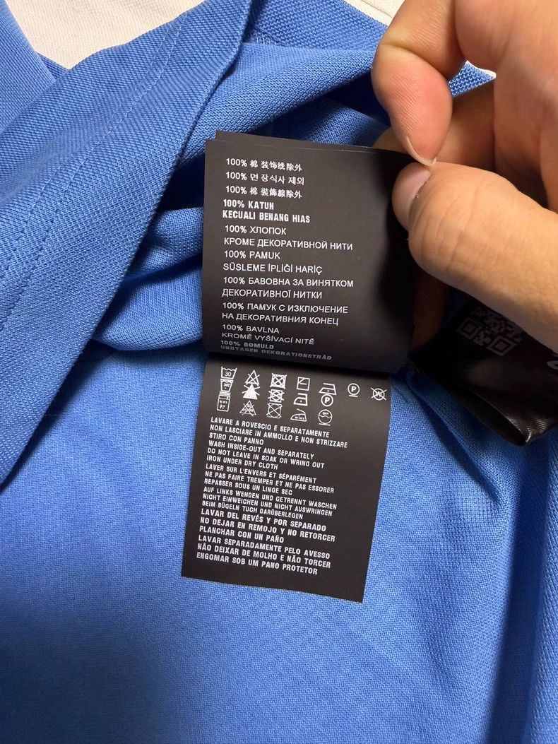 Prada Prada Embroidered logo blue knitted short sleeves 2502-Next Size US L / EU 52-54 / 3 - 8 Thumbnail