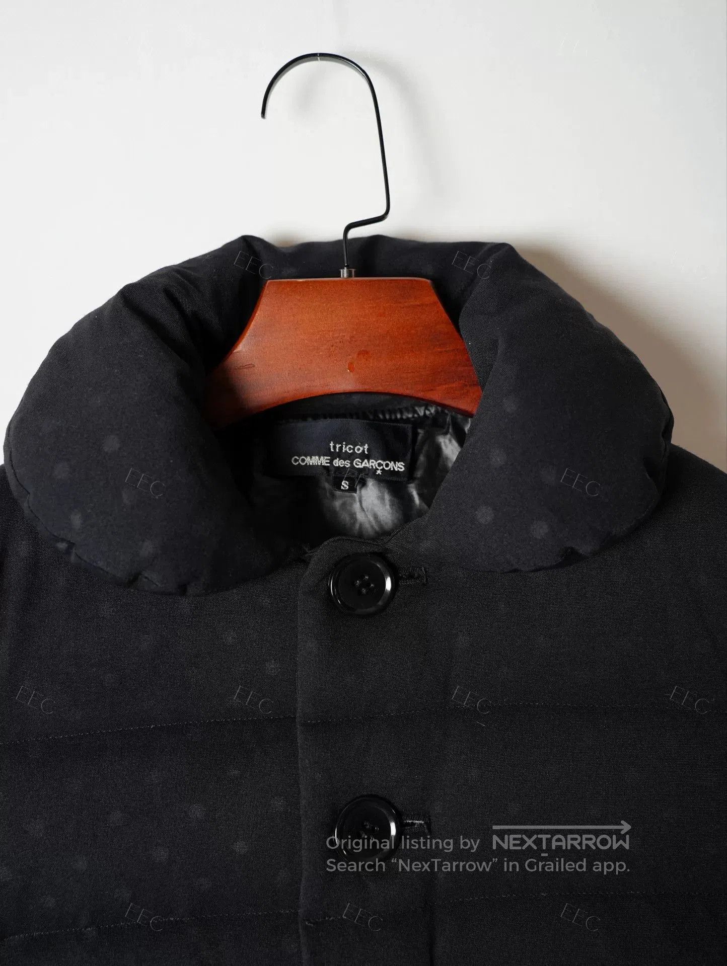 Tricot Comme des Garcons COMME des GARÇONS Black Polka Dot Puffer Jacket. Size S / US 4 / IT 40 - 9 Thumbnail
