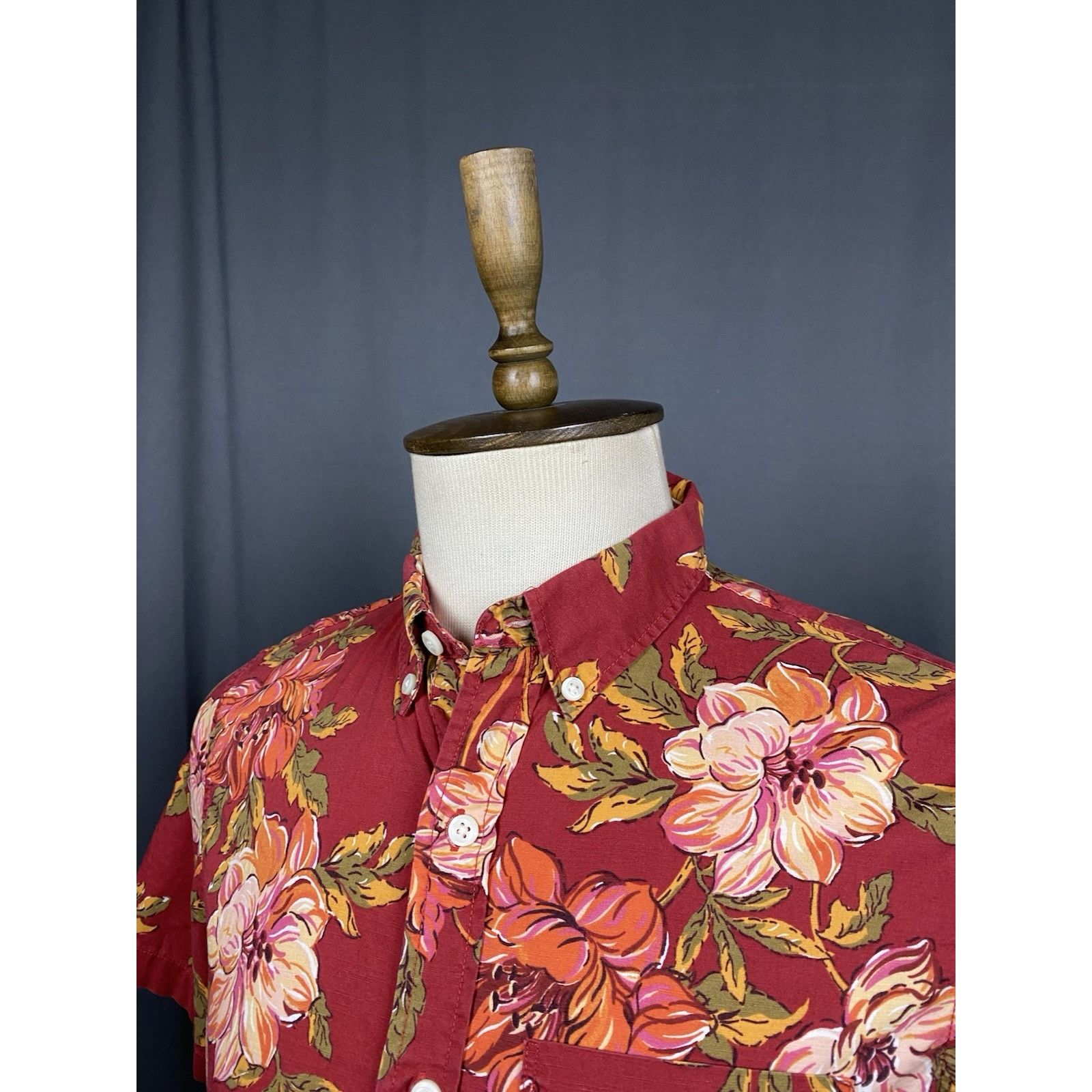 Denim & Supply Ralph Lauren Ralph Lauren Denim&Supply Men's Floral Red Short Sleeve Hawa Size US S / EU 44-46 / 1 - 5 Thumbnail