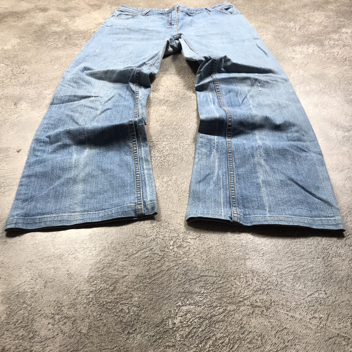 Vintage Vintage 90s Japan Baggy Distressed Thrashed Grunge Jeans 29 Size 29" - 1 Thumbnail