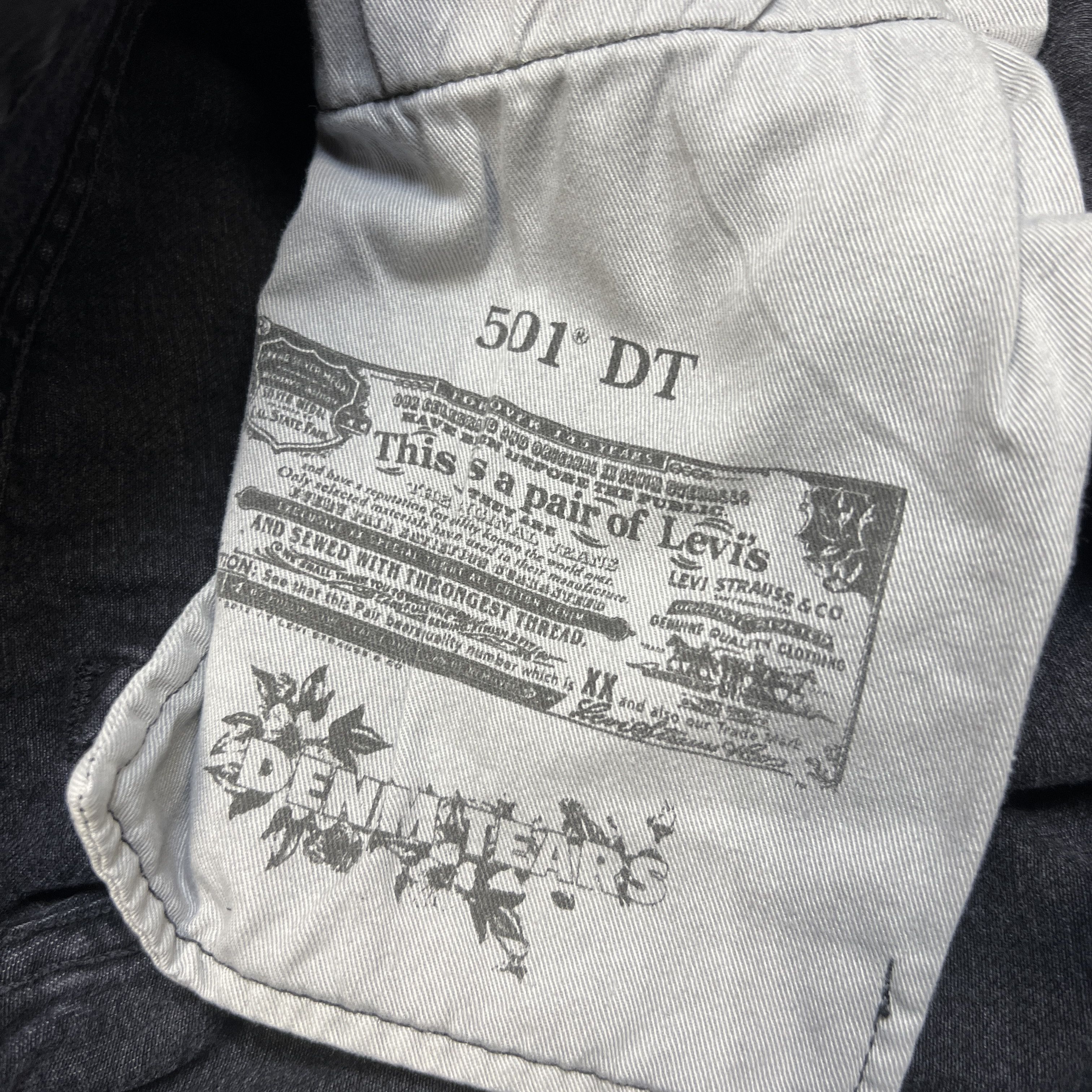 (B).Stroy × DENIM TEARS Denim Tears Bstroy Tears 501 Jean Size US 33 - 7 Thumbnail