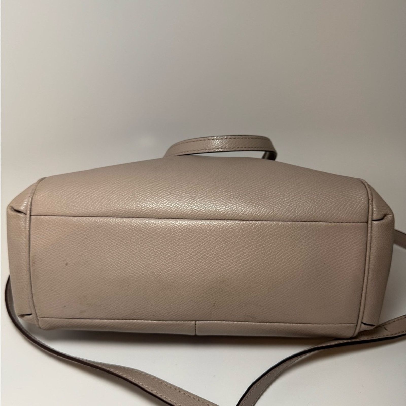 Coach Coach Minetta Crossgrain Leather Satchel/Crossbody Taupe Size ONE SIZE - 11 Thumbnail
