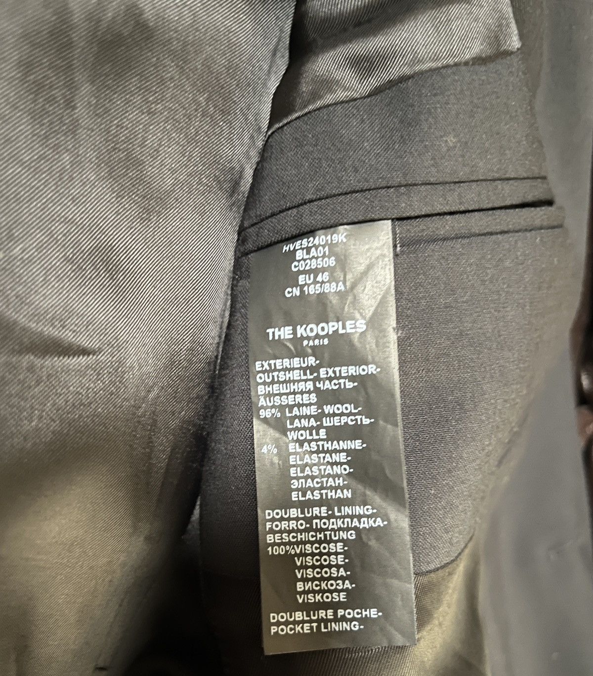 The Kooples RARE/ The Kooples Black Wool Chore Coat EU 46 US 36 Mod Punk Size US S / EU 44-46 / 1 - 6 Thumbnail