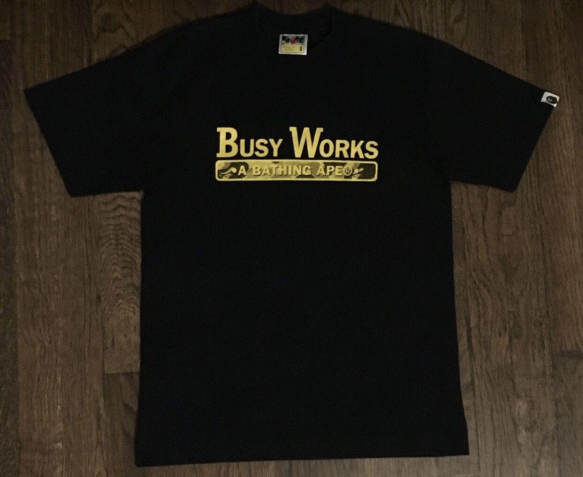 Bape Bape camo logo tee shirt Size US S / EU 44-46 / 1 - 1 Thumbnail