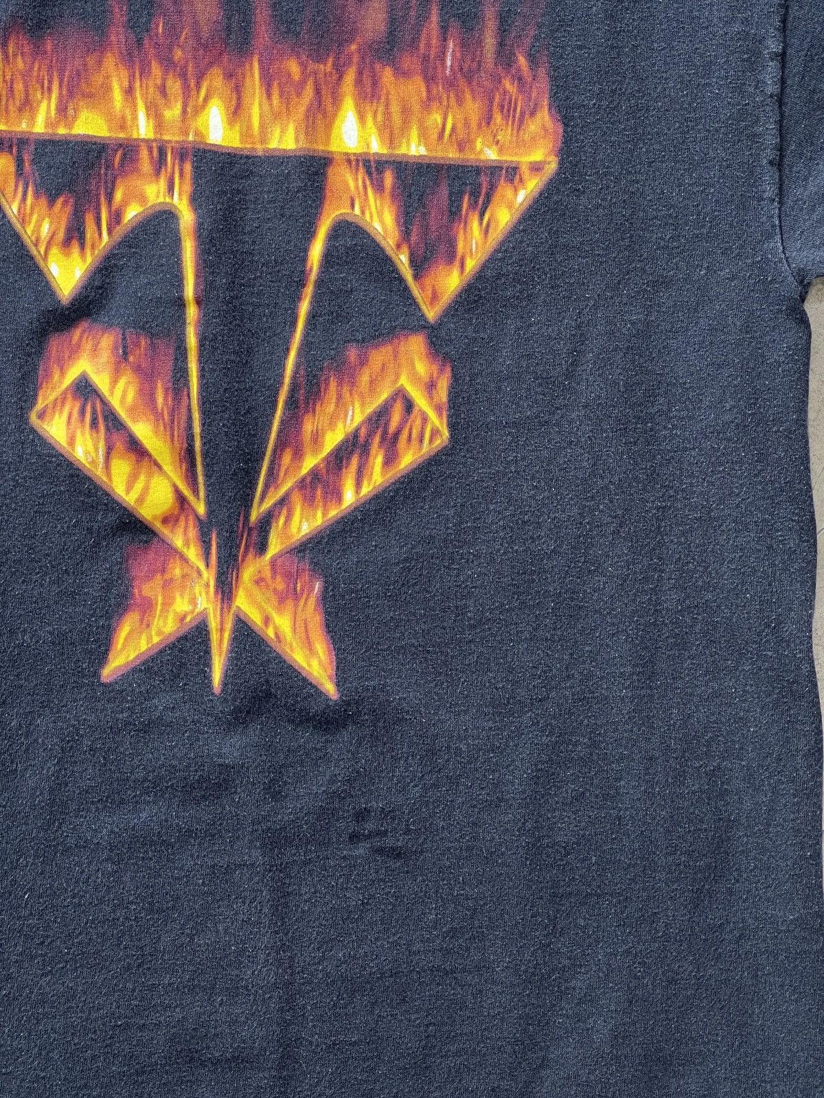 WWE Vintage WWE Undertaker Wrestling Logo Flame Tee Medium Size US M / EU 48-50 / 2 - 6 Thumbnail
