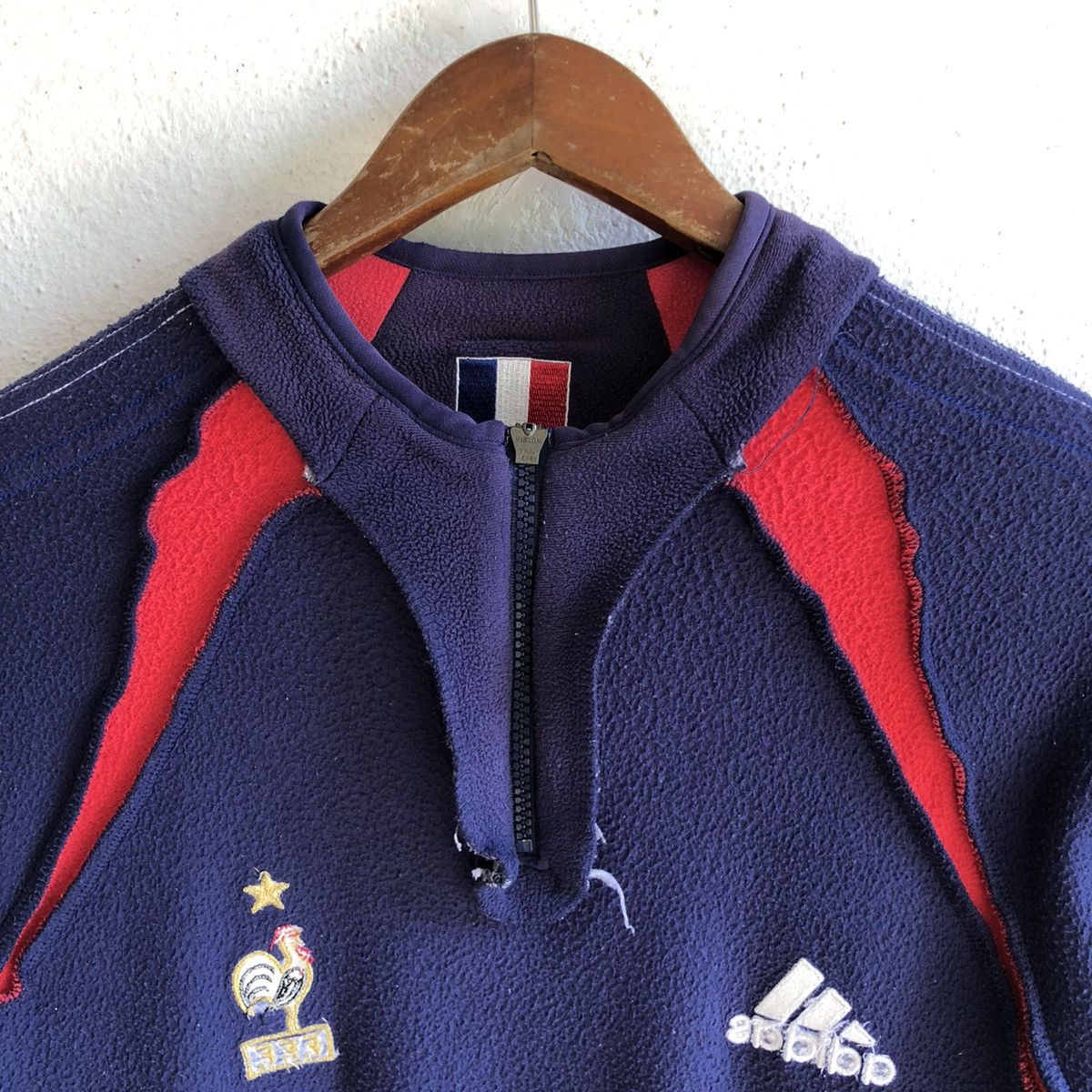 Adidas × Vintage vintage FRANCE FOOTBALL CLUB 2003 fleece Size US S / EU 44-46 / 1 - 15 Thumbnail