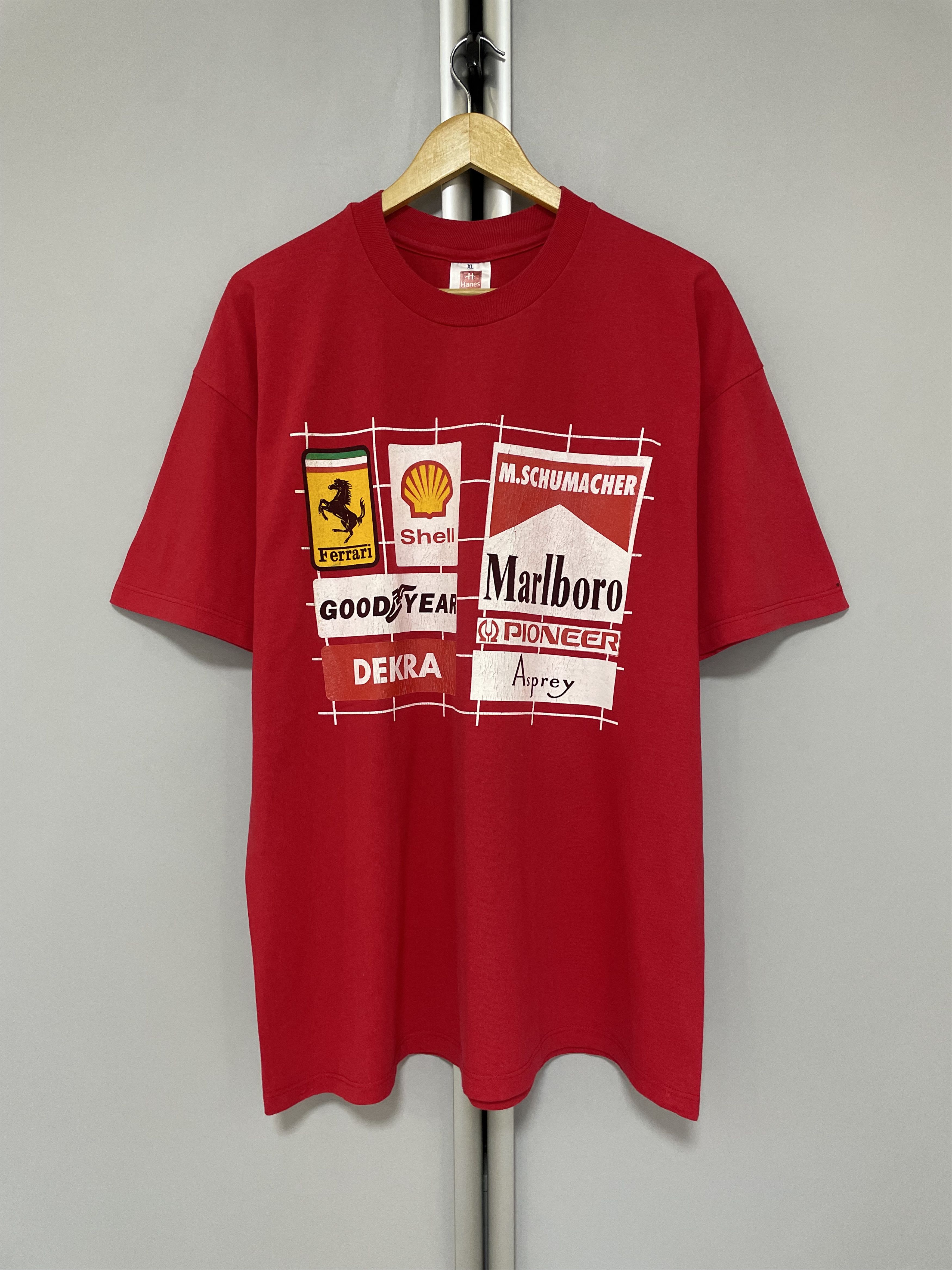Ferrari Ferrari Marlboro M. Schumacher Vintage T-Shirt Tee F1 Racing Size US XL / EU 56 / 4 - 3 Thumbnail