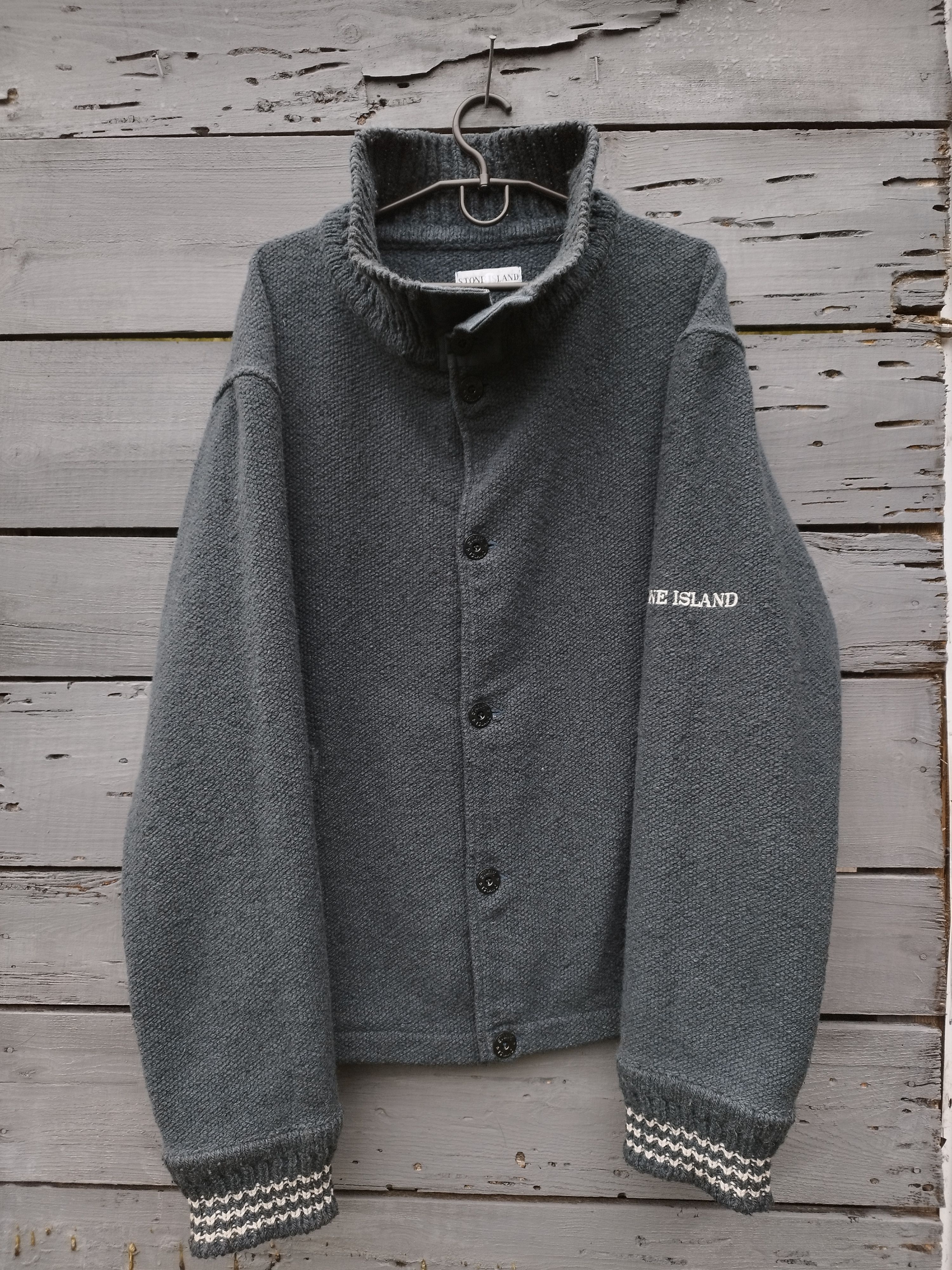 Stone Island Archive! Stone Island VTG 2000s knit sweater halfzip