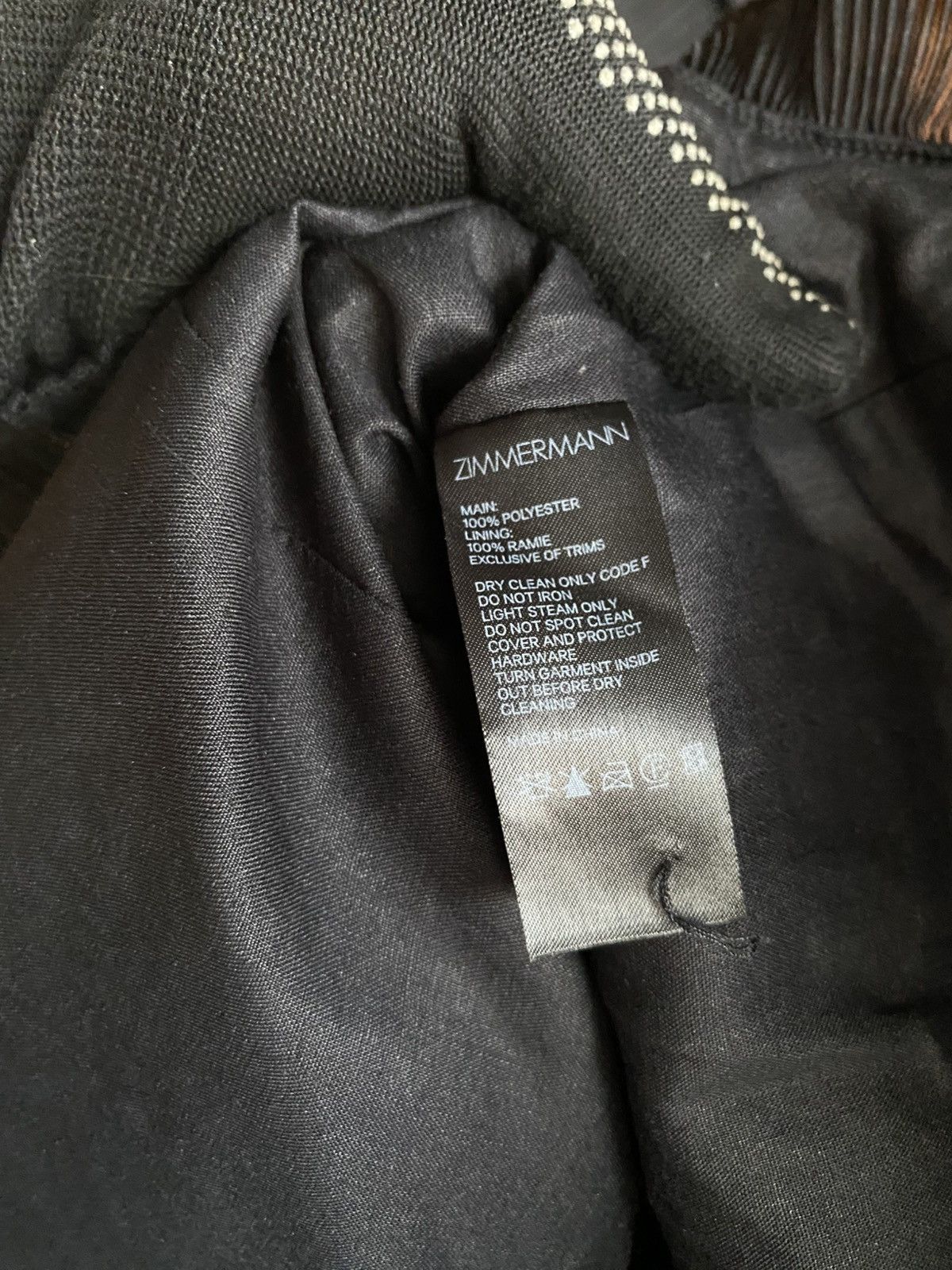 Zimmermann Black Pleated Ruffle Mini Dress Designer Evening Dress Size M / US 6-8 / IT 42-44 - 14 Thumbnail