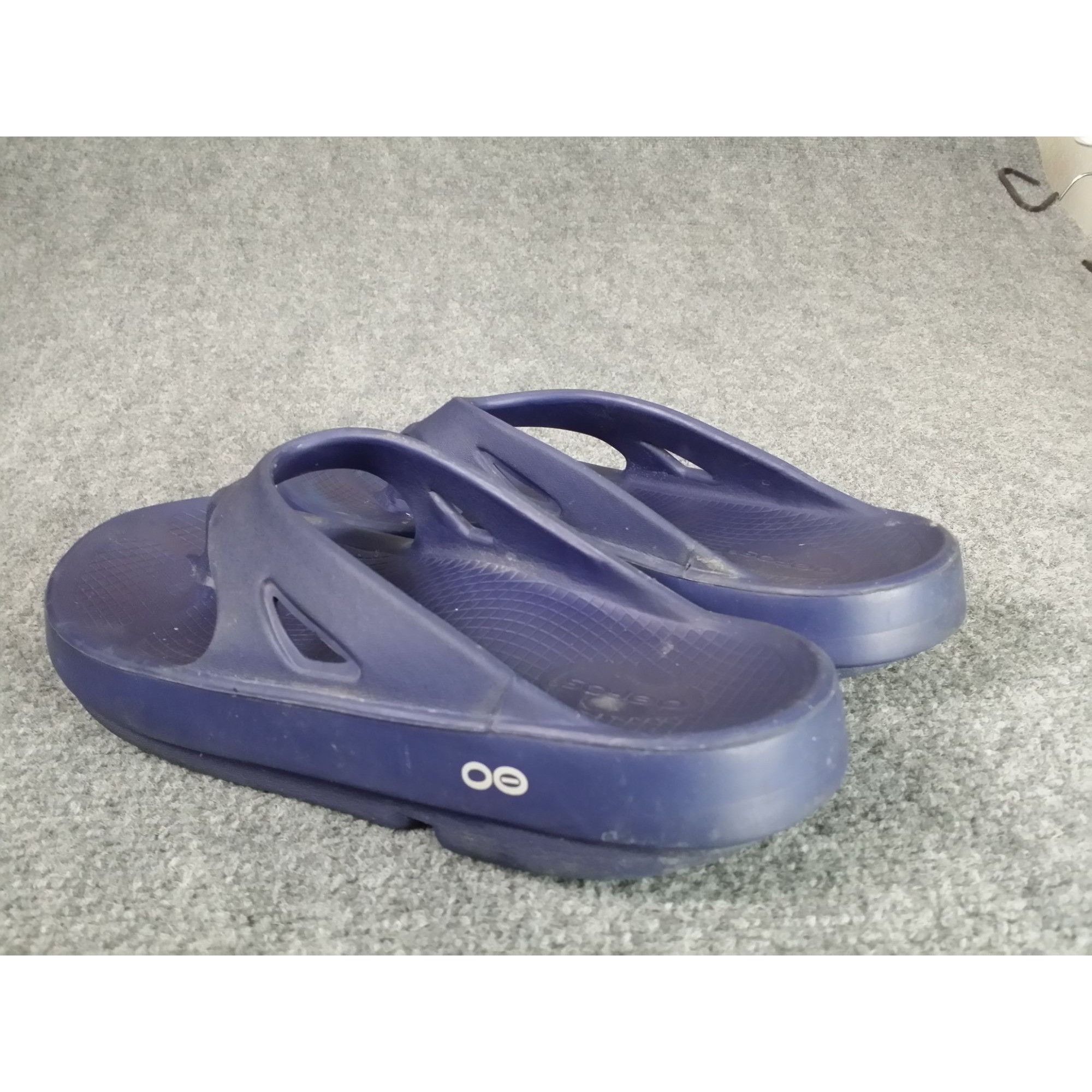 OOF Wear Oofos Original Sport Recovery Flip Flop Sandals Comfort Navy Size US 9 / EU 42 - 2 Thumbnail