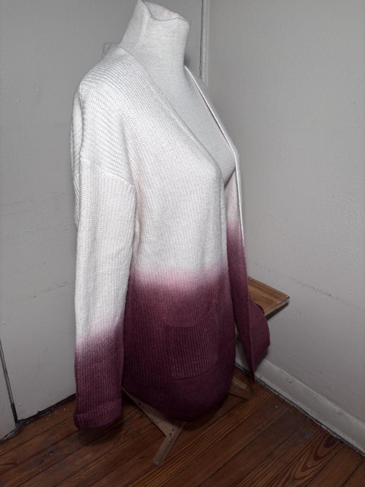 Other She + Sky Open Front Ombré Cardigan Sweater Size M / US 6-8 / IT 42-44 - 3 Thumbnail