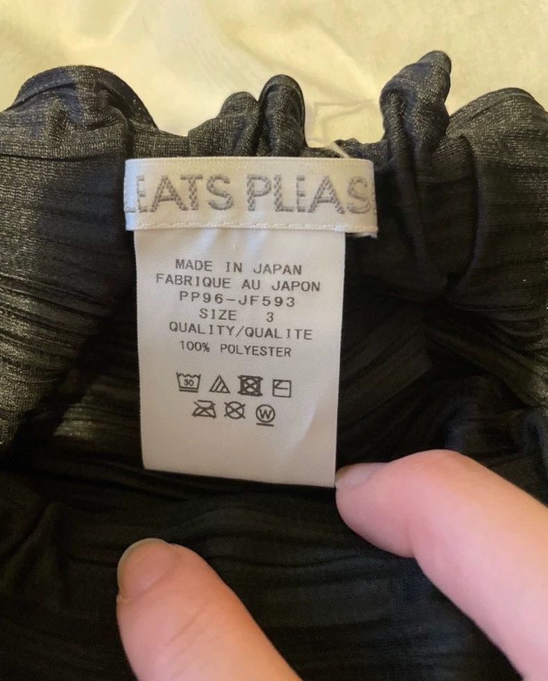 Issey Miyake Issey Miyake size:3 A classic black bestseller pants skirt Size 22" - 5 Thumbnail