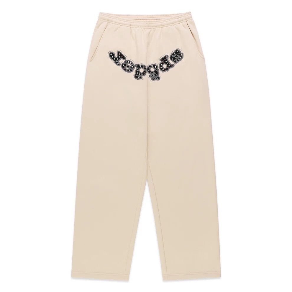 Sp5der SP5DER 'OG Logo Mixed Stone' Cream Sweats Size US 32 / EU 48 - 1 Preview
