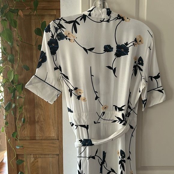Ganni 🎀GANNI DALTON CREPE VANILIA KIMONO WRAP DRESS LADIES sz 38 Size XS / US 0-2 / IT 36-38 - 11 Thumbnail