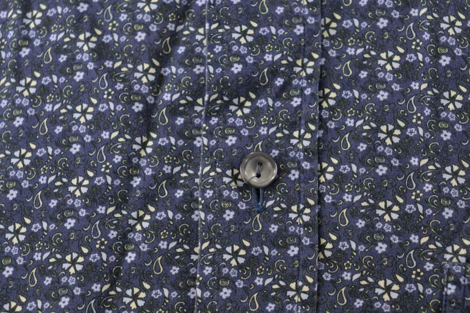 Eton Eton Slim Fit Floral Down Dress Shirt Size 43 / 17 / XL Size US XL / EU 56 / 4 - 8 Thumbnail