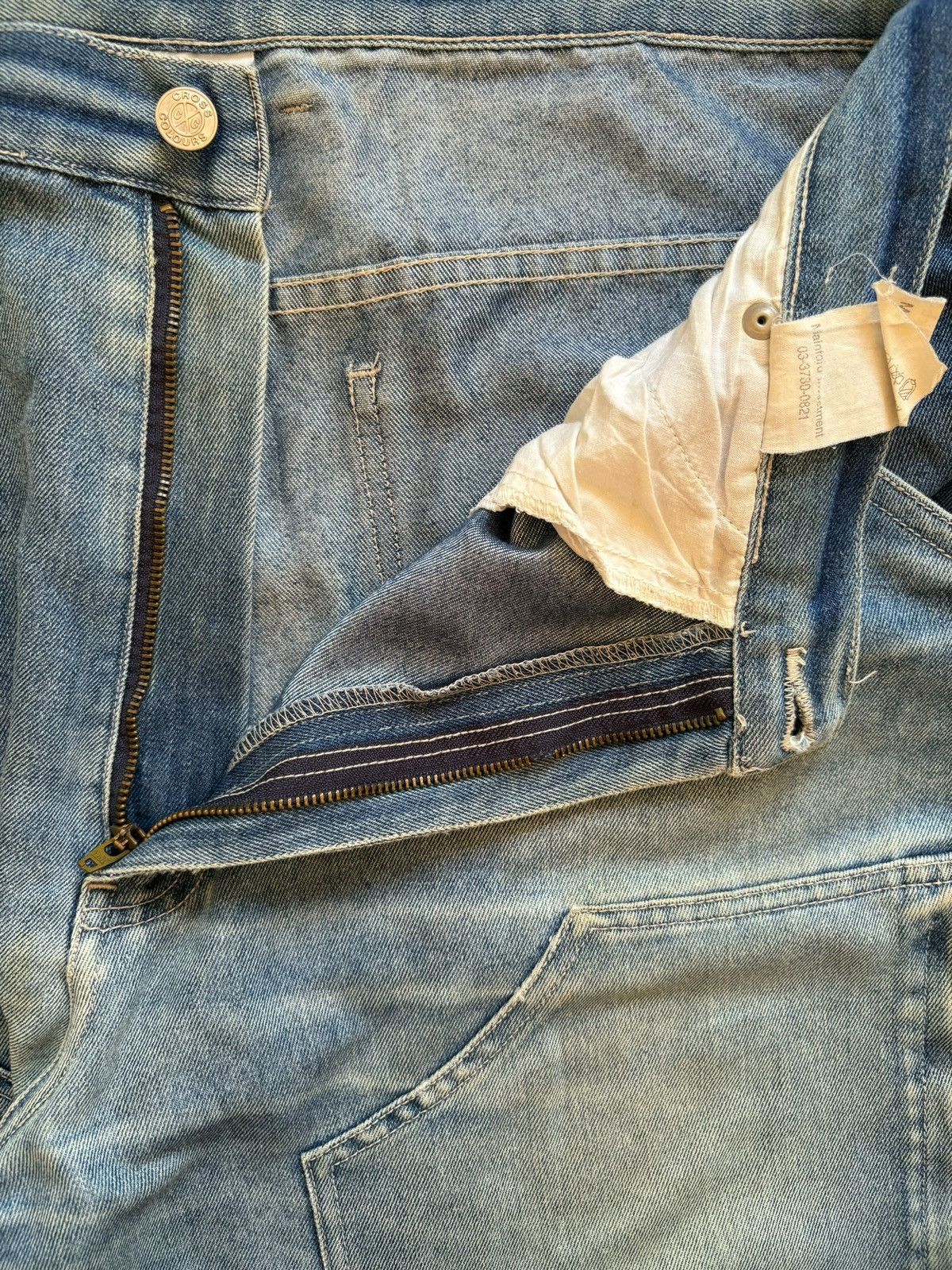 Japanese Brand Vintage Japanese Brand Tactical Distress Baggy Jean Size US 35 - 3 Thumbnail