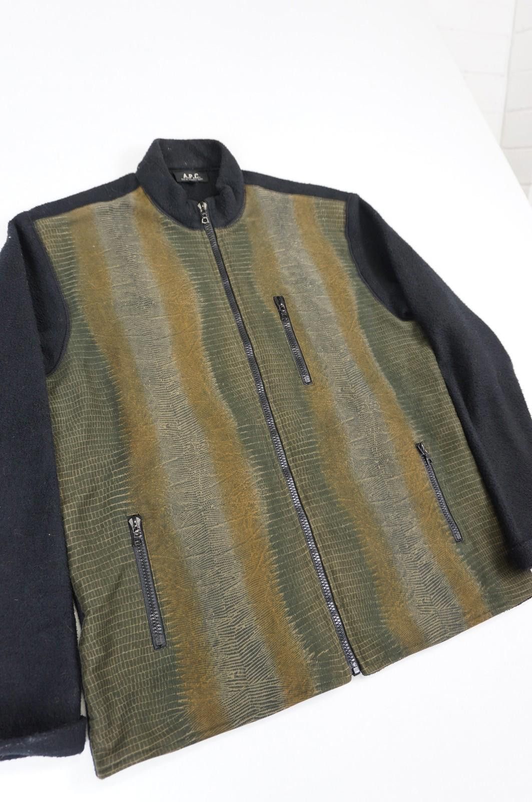 A.P.C. A.P.C. Mens Wool Contrast Zip Jacket c.2000–2003 Size M / US 6-8 / IT 42-44 - 7 Thumbnail