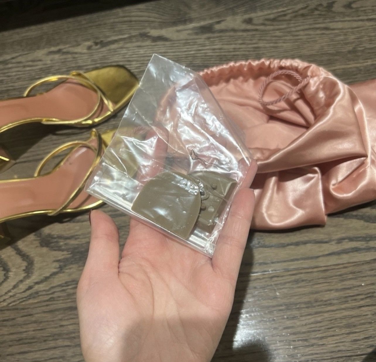 Amina Muaddi Amina Muaddi Gold Henson Mule Size US 12 / IT 42 - 7 Thumbnail