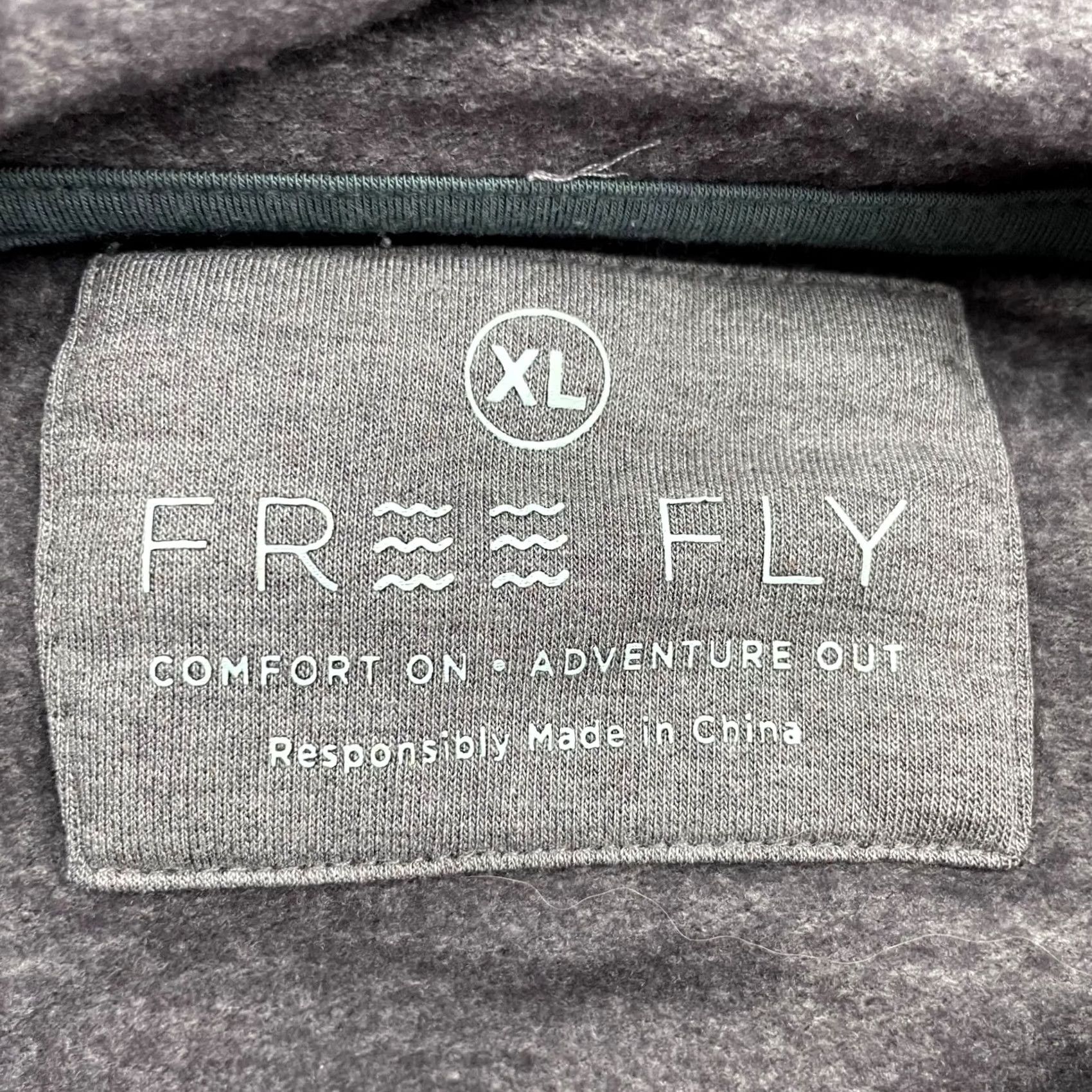Vintage Freefly Mens Performance Pullover Hoodie XL Gray Regular Hoodie Mens Size US XL / EU 56 / 4 - 3 Thumbnail