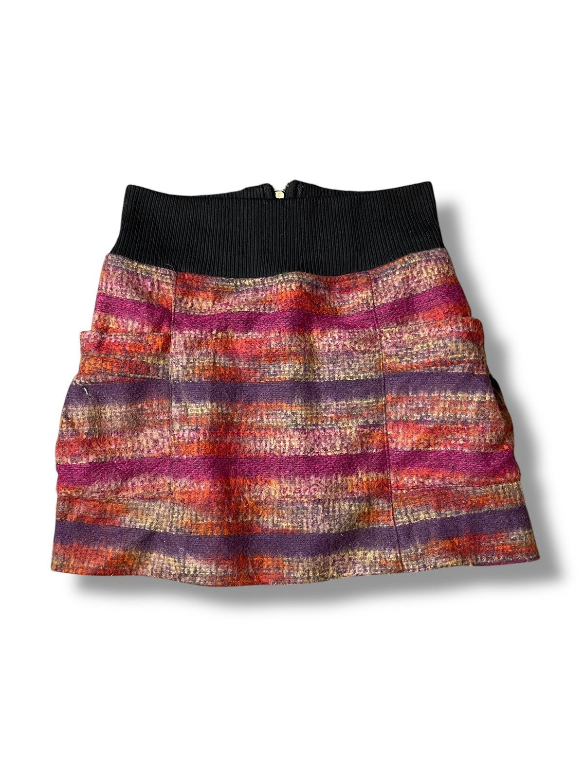 Japanese Brand × Vintage URBAN NOW Wool Blend Mini Skirt (93) Size 25" / US 0 / IT 36 - 1 Thumbnail