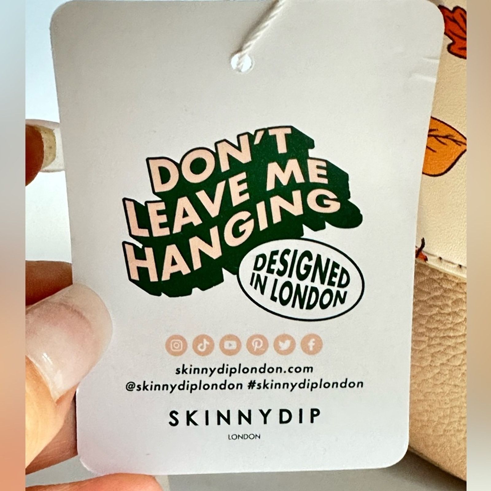 Other NWT Skinny Dip Pumpkin Spice Latte Tote With Chain Size ONE SIZE - 3 Thumbnail