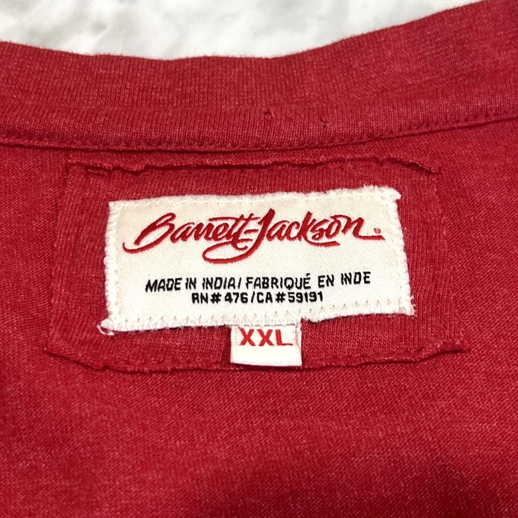 Vintage Barrett Jackson Women’s T Shirt 2XL Red Embroidery Classic Muscle Cars Auction Size XXL / US 16-18 / IT 52-54 - 5 Thumbnail