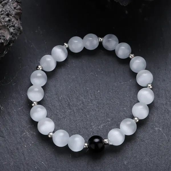 Jewelry Beaded Stretch Bracelet, Minimalist Jewelry Size ONE SIZE - 6 Thumbnail